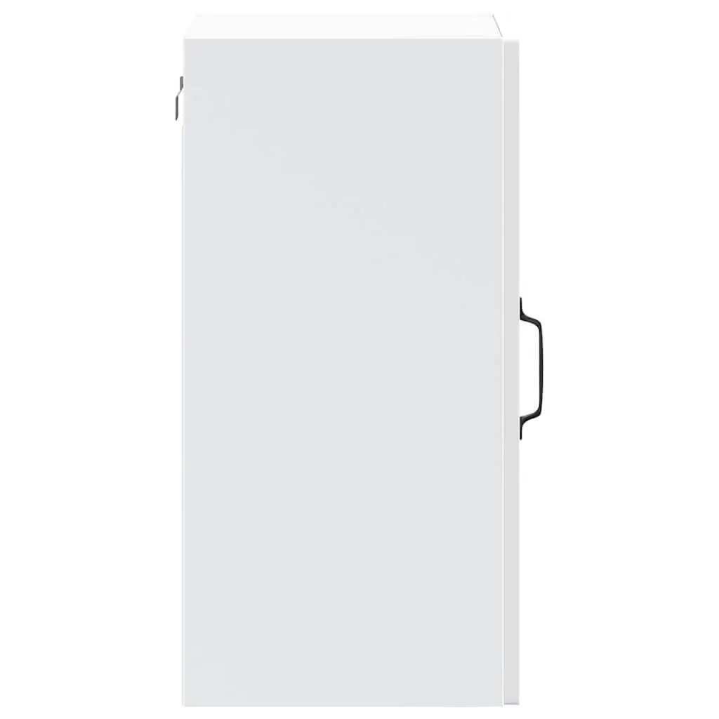 Kitchen Cabinet Glass Door White Engineered Wood Storage Organizer