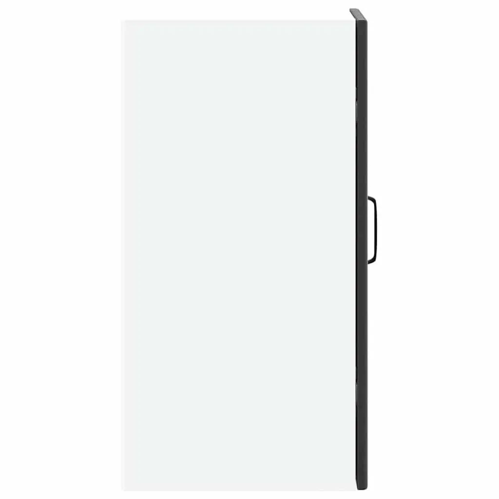 Kitchen Cabinet Black Engineered Wood Storage Cupboard Organiser Unit
