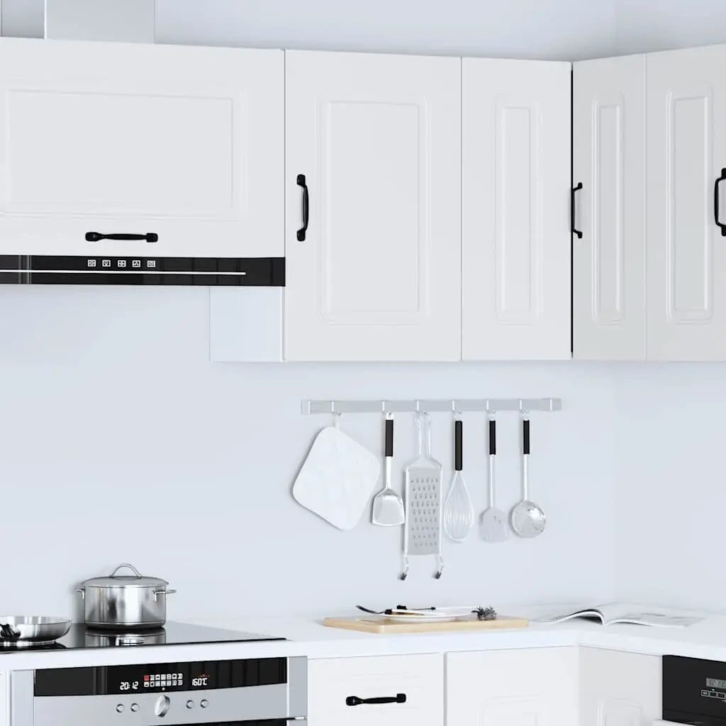 Kitchen Cabinet White Engineered Wood Wall Storage Cupboard