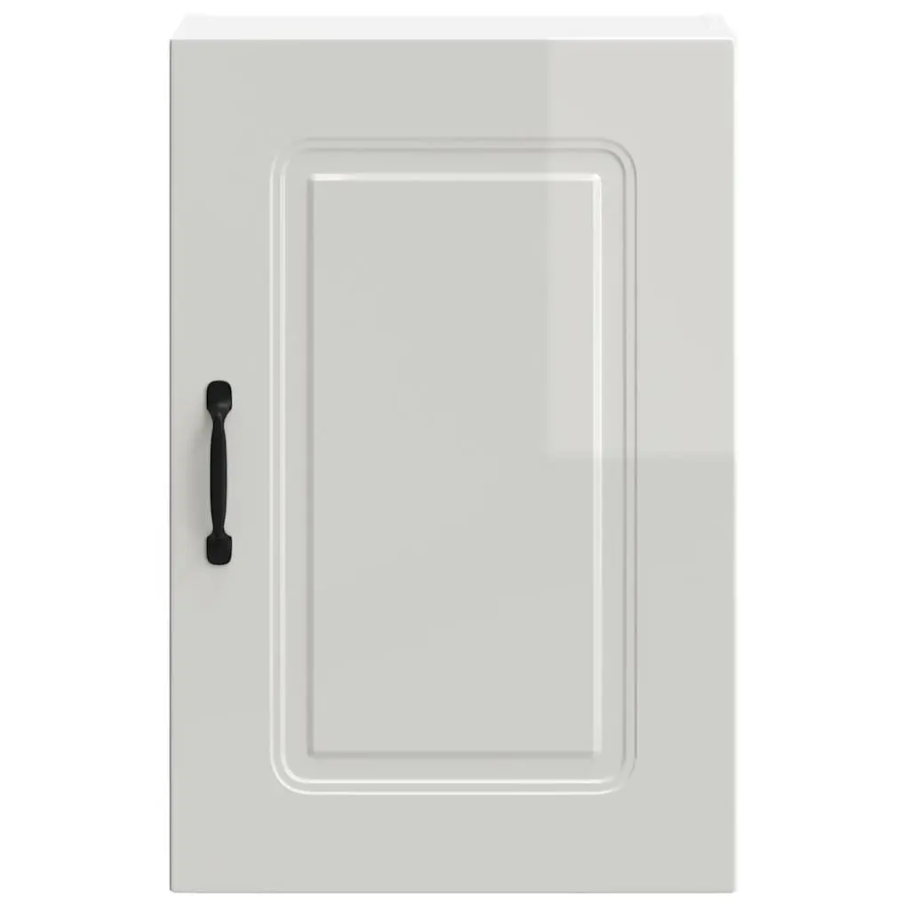 Kitchen Wall Cabinet High Gloss White Storage Cupboard Engineered Wood Organiser