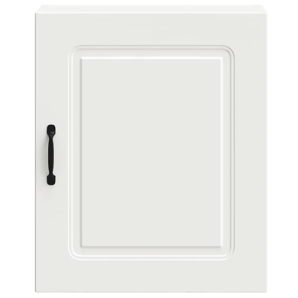 Kitchen Wall Cabinet White Engineered Wood Storage Organizer