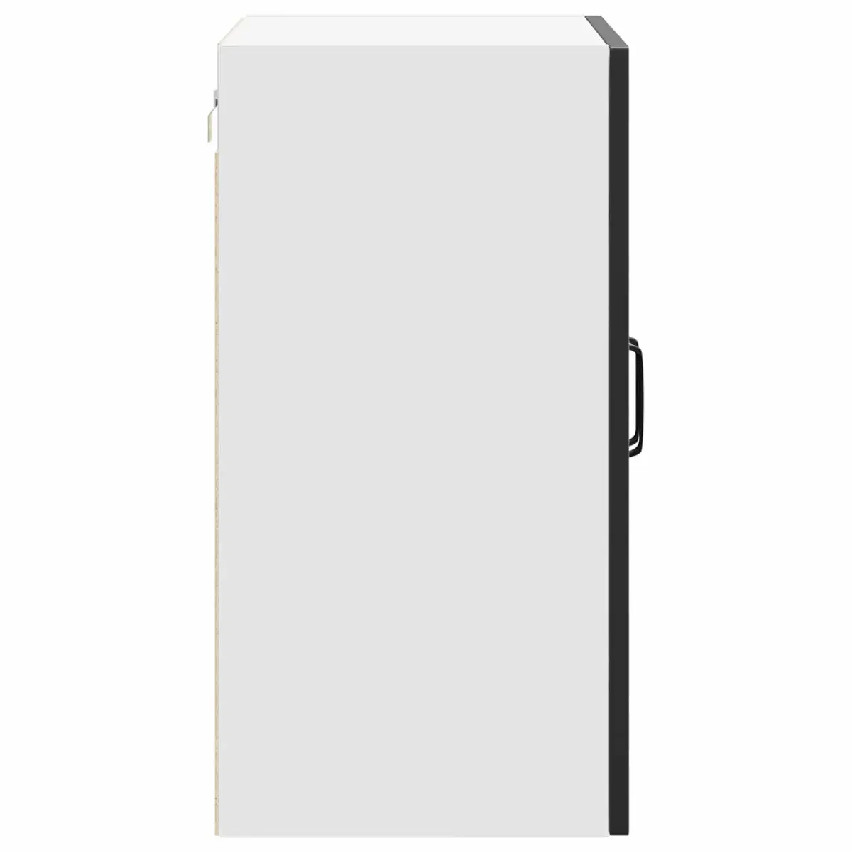 Engineered Wood Black Kitchen Wall Cabinet Storage Cupboard for Bedroom Hallway