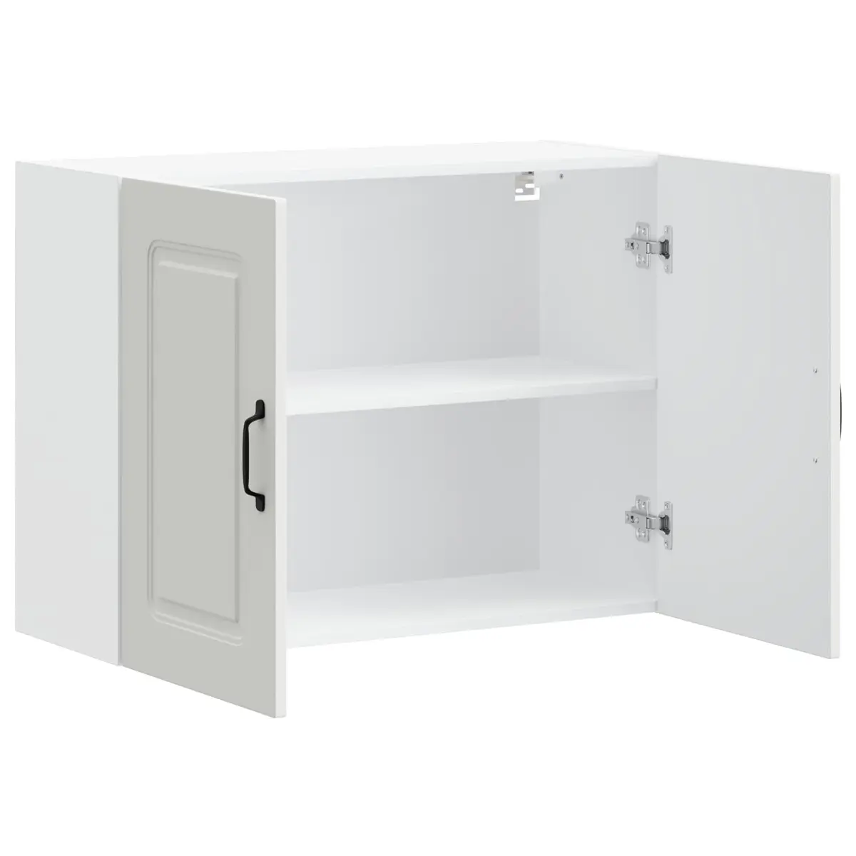 Kitchen Wall Cabinet White Engineered Wood Storage Cupboard Organiser