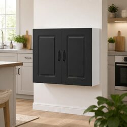 Your Friendly Kitchen Companion: Black Wall Cabinet