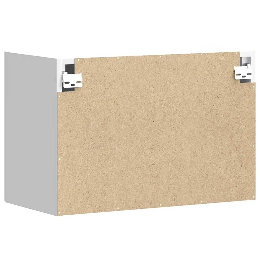 Kitchen Cabinet White Engineered Wood Wall Mounted Storage Cupboard