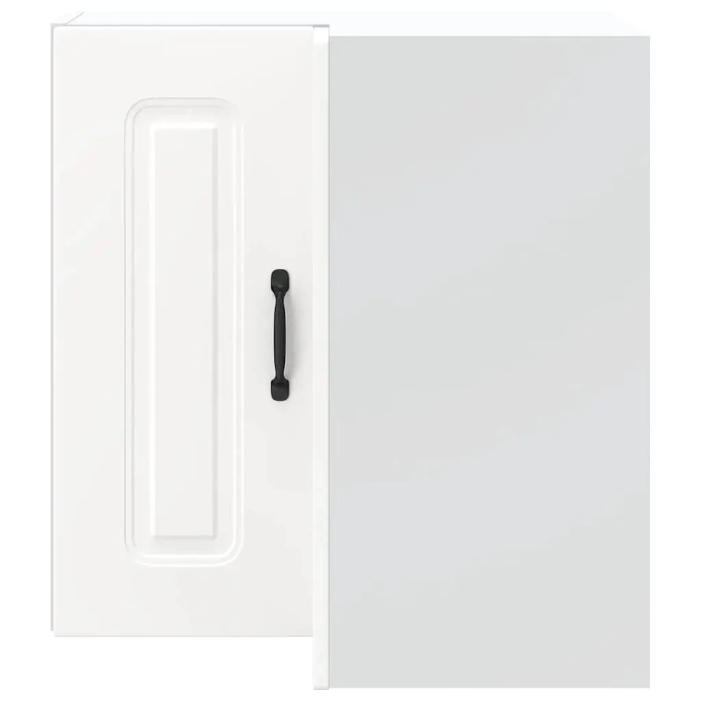 Kitchen Wall Corner Cabinet White Engineered Wood Storage Organiser Home