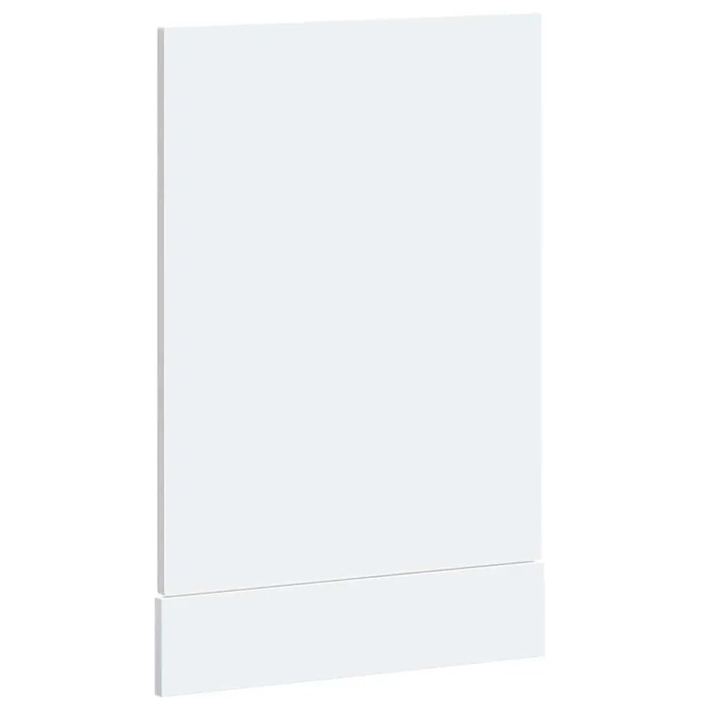 Dishwasher Panel White Engineered Wood 45x1.5x57 cm