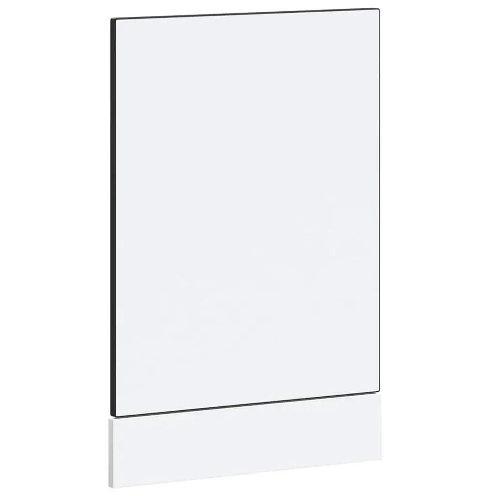 Dishwasher Panel Black Engineered Wood 45x1.5x57cm
