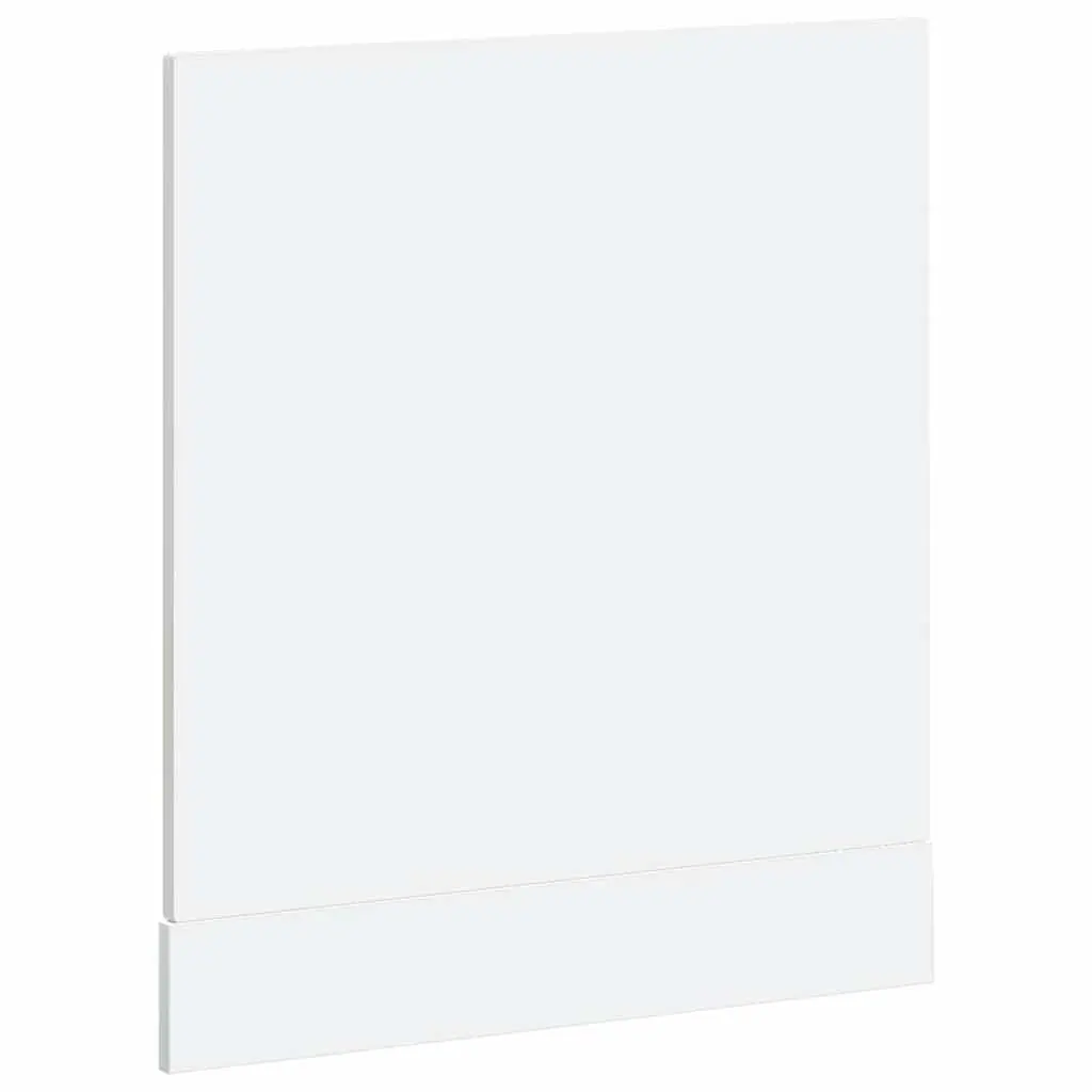 Dishwasher Panel White High Gloss Kitchen Cabinet Door Engineered Wood 60x57cm