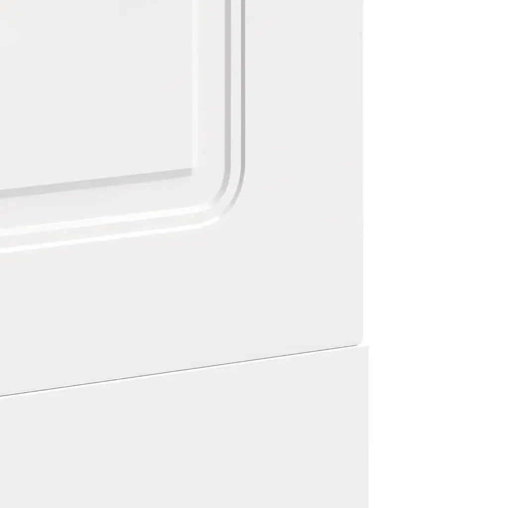 Dishwasher Panel White High Gloss Kitchen Cabinet Door Engineered Wood 60x57cm