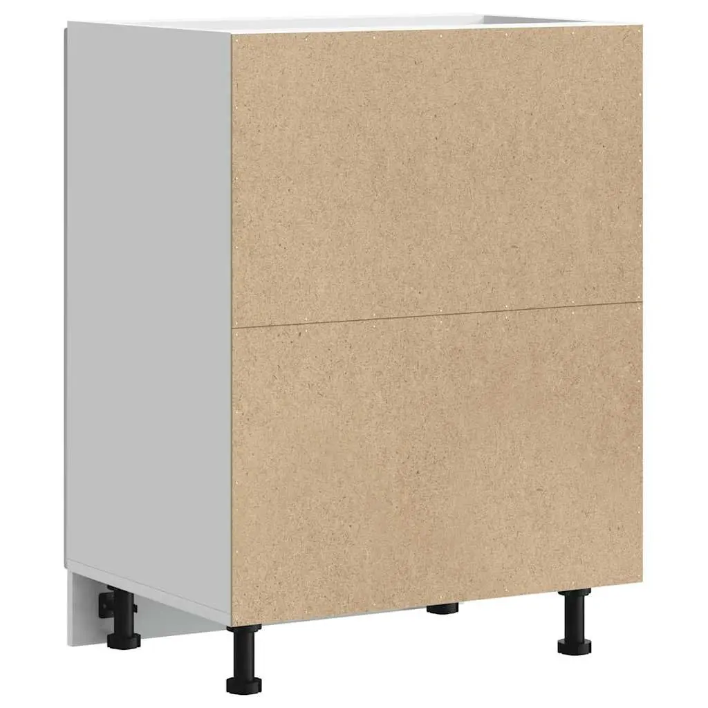 Sink Base Cabinet White Engineered Wood Kitchen Storage