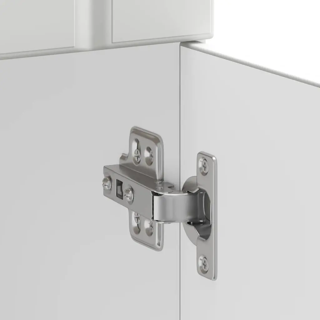 Kitchen Base Cabinet White Engineered Wood Storage Cupboard Adjustable Feet