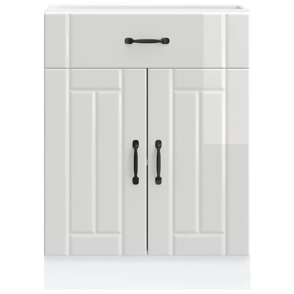 High Gloss White Kitchen Base Cabinet