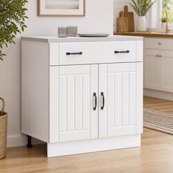 Your Friendly White Kitchen Storage Cabinet Awaits