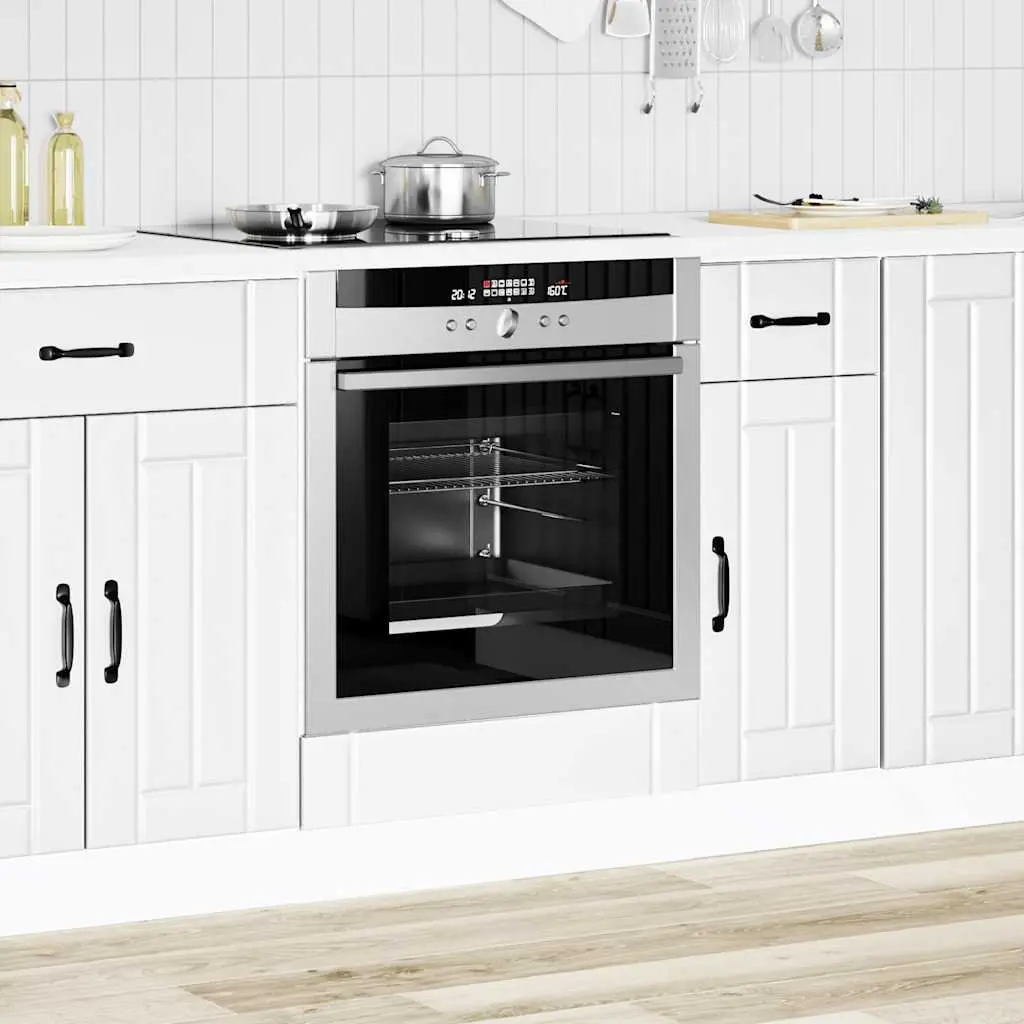Oven Cabinet White Engineered Wood Compact Space-Saving Kitchen Storage Unit