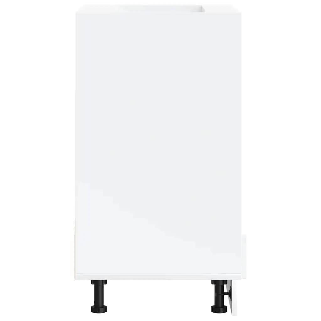Oven Cabinet White Engineered Wood Compact Space-Saving Kitchen Storage Unit