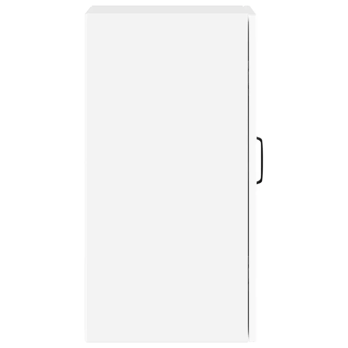 Kitchen Cabinet White Engineered Wood Glass Door Wall-Mounted Storage