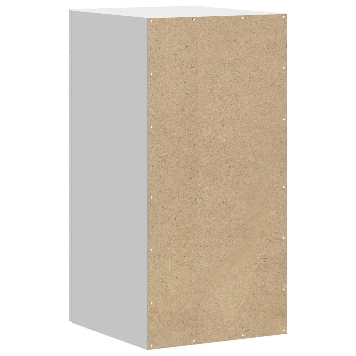 Kitchen Cabinet White Engineered Wood Glass Door Wall-Mounted Storage