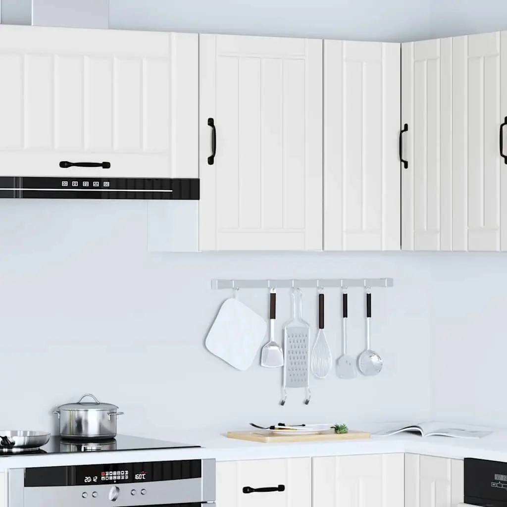 White Kitchen Wall Cabinet with Storage Space