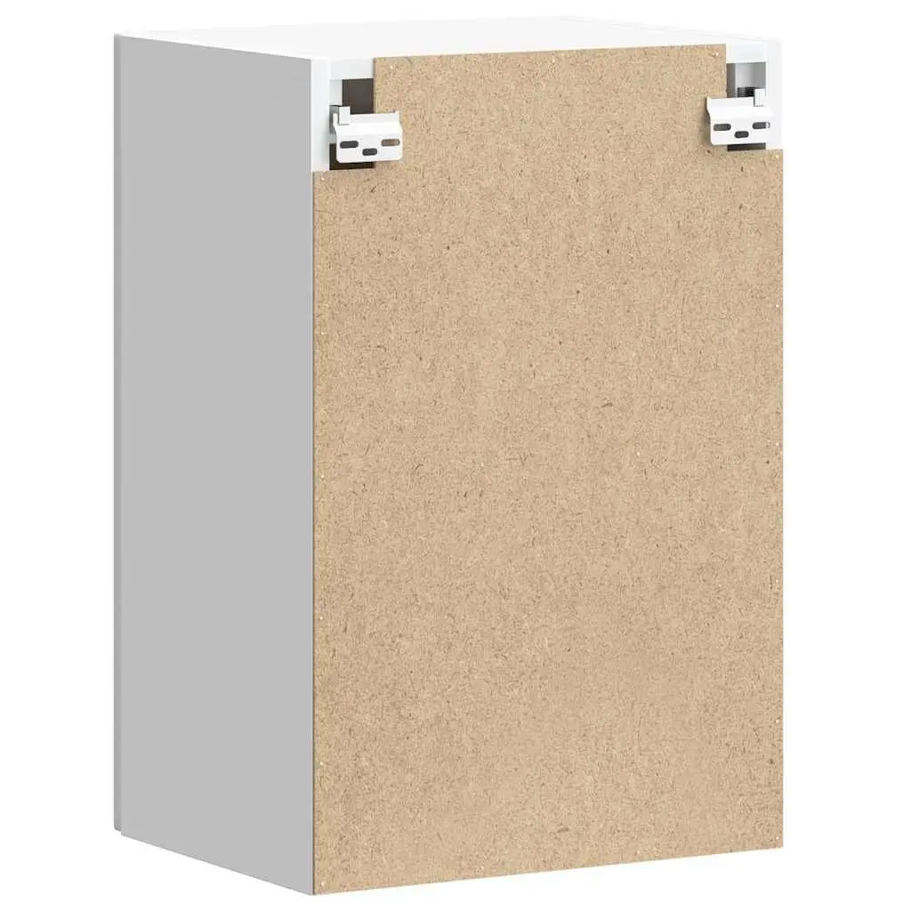 White Kitchen Wall Cabinet with Storage Space