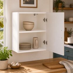 Your Space Simplified: 2 White Wall Cabinets