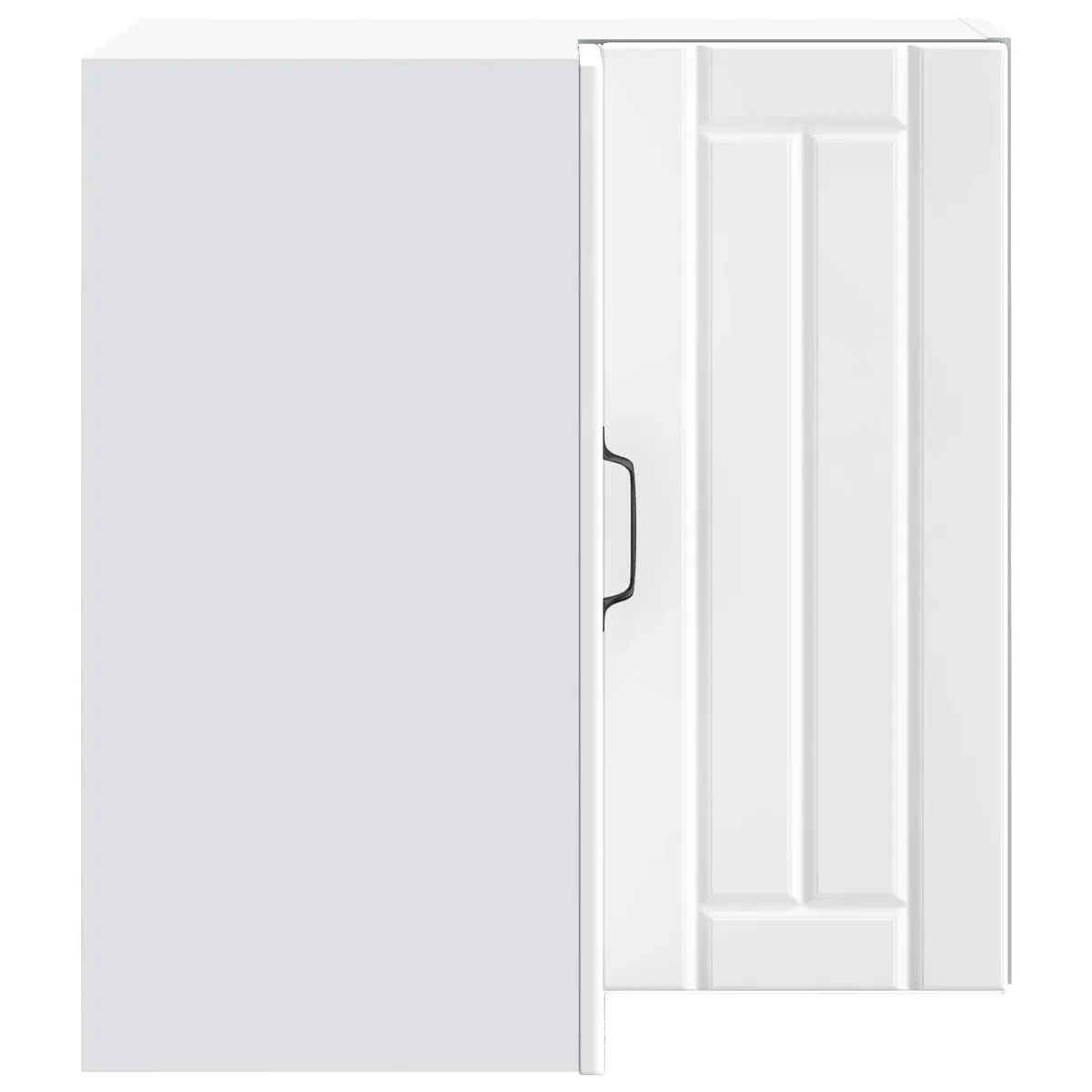 Kitchen Corner Cabinet White Wall-Mounted Engineered Wood Storage
