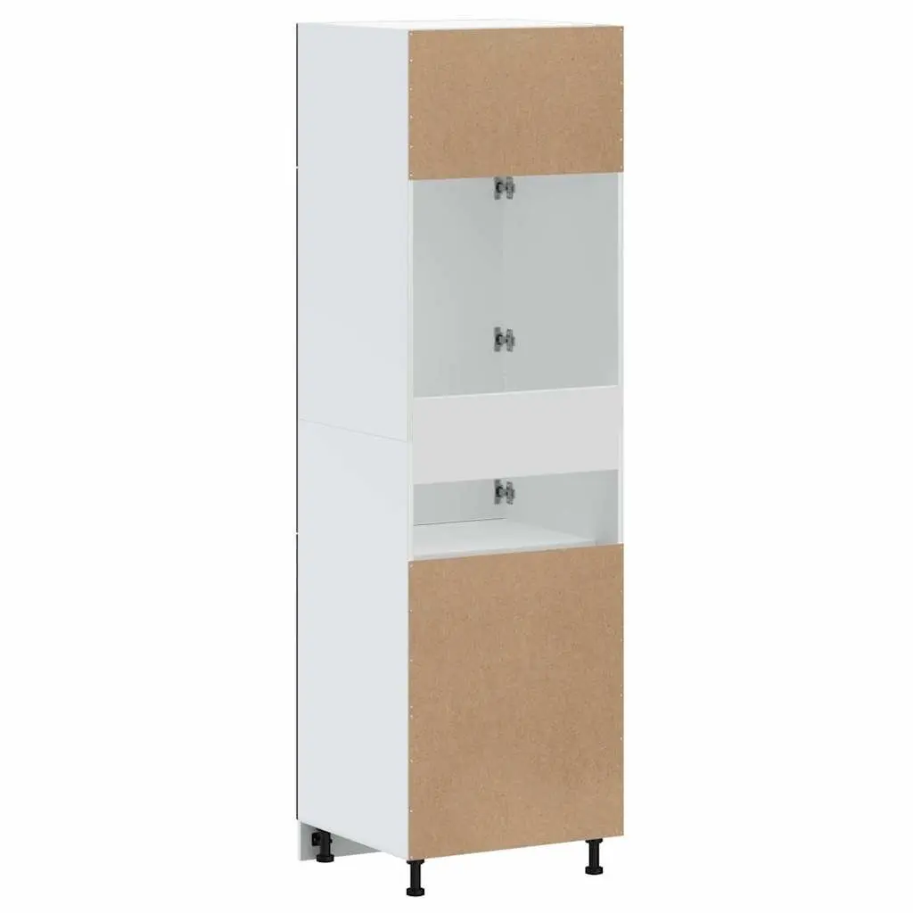Kitchen Cupboard Black Engineered Wood Cabinet Storage Adjustable Feet