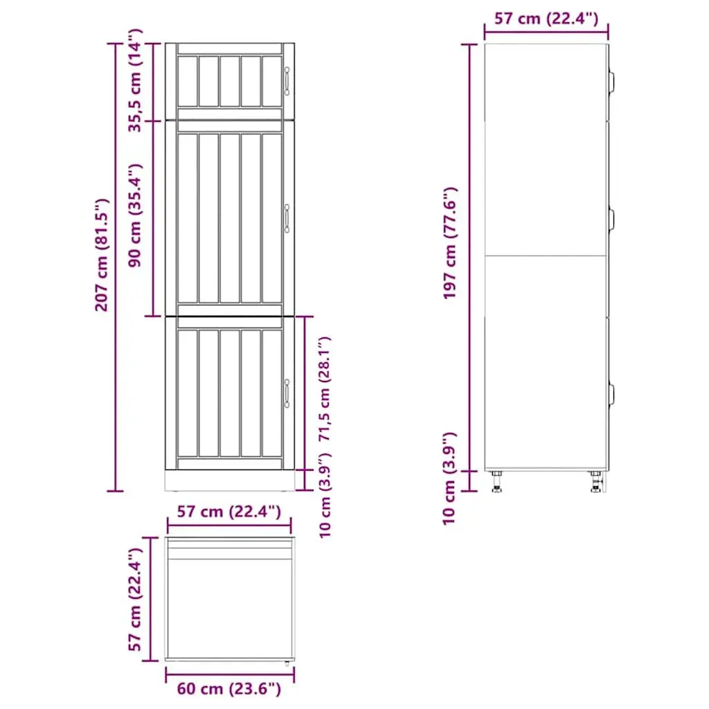 White High Gloss Kitchen Cupboard
