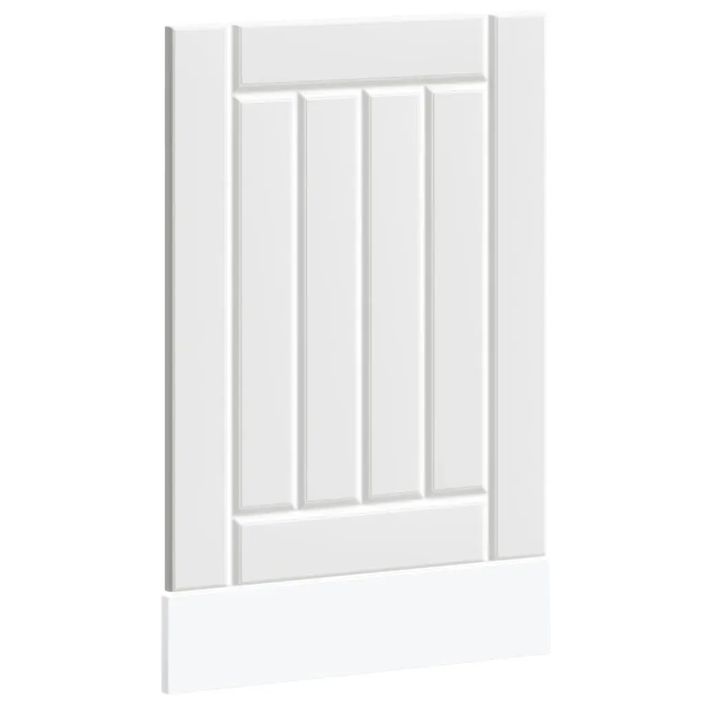 Dishwasher Panel White Engineered Wood Kitchen Cabinet Front Cover Protective