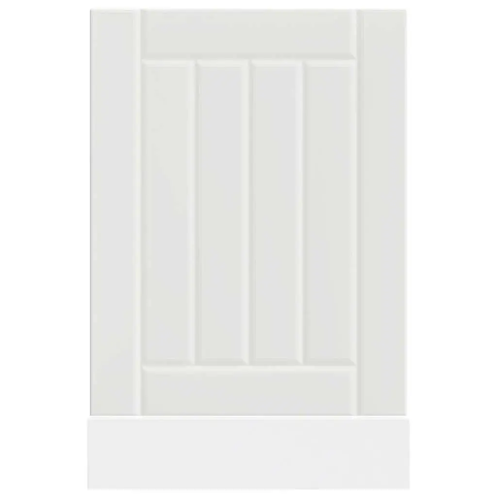 Dishwasher Panel White Engineered Wood Kitchen Cabinet Front Cover Protective