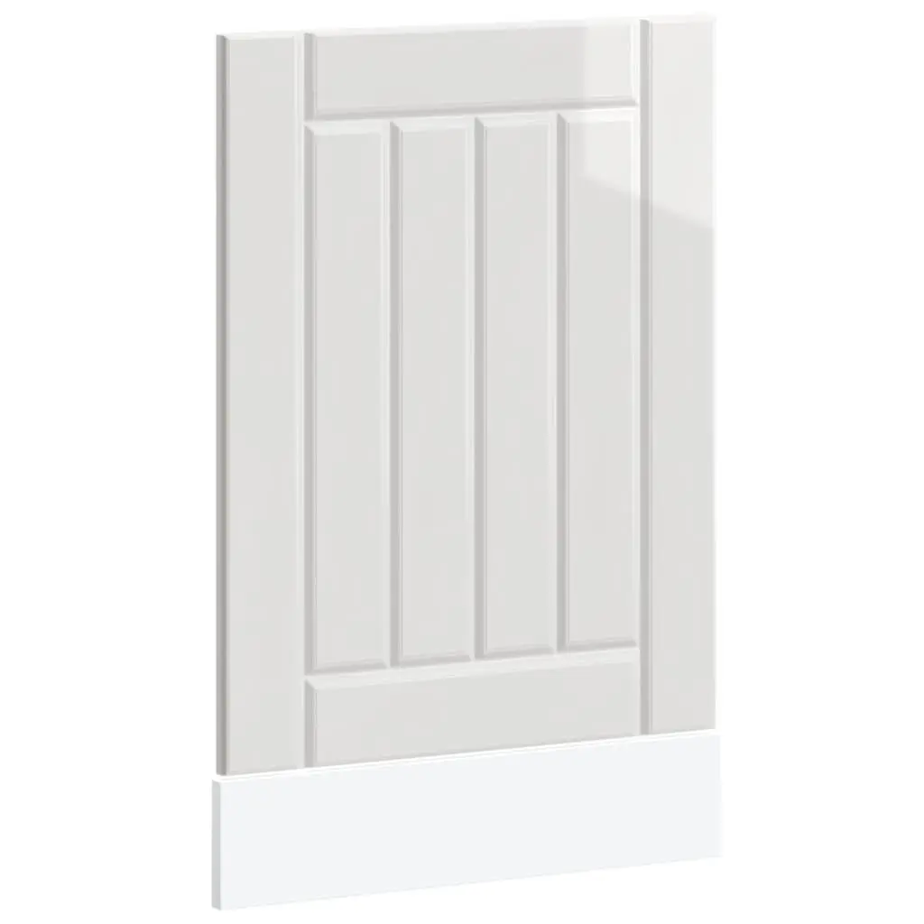 Dishwasher Panel High Gloss White Engineered Wood Kitchen Cabinet Front Cover