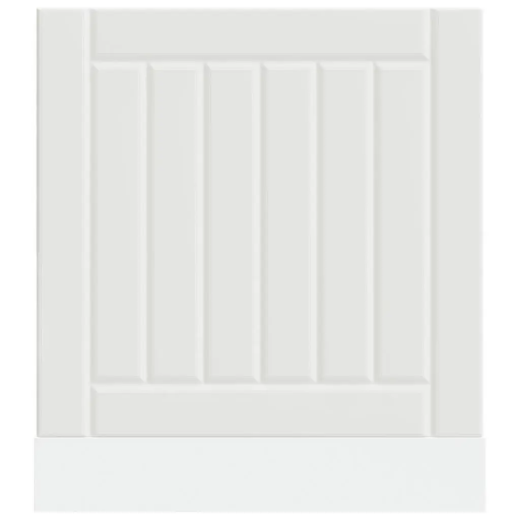 Dishwasher Panel White Engineered Wood Kitchen Cabinet Front Cover Protective