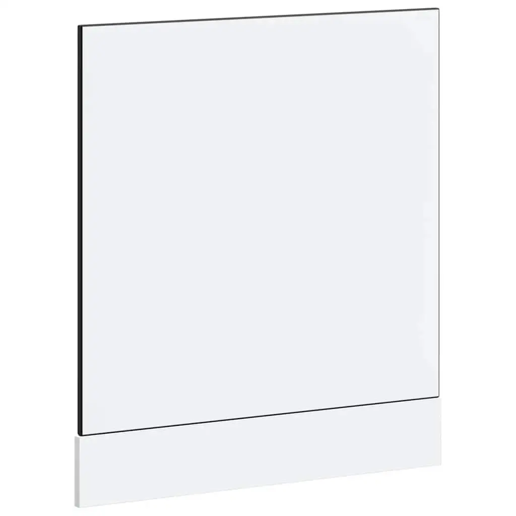 Black Engineered Wood Dishwasher Panel Kitchen Cabinet Front Cover Protector