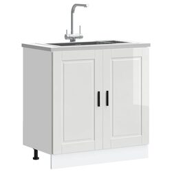 Your Kitchen's New Sink Base Cabinet - White High Gloss