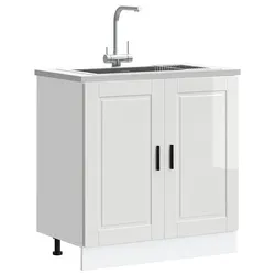 Your Kitchen's New Sink Base Cabinet - White High Gloss