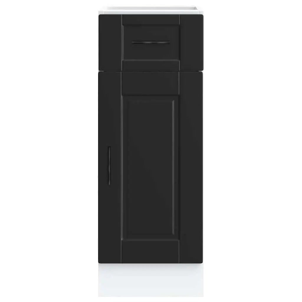 Black Engineered Wood Cabinet