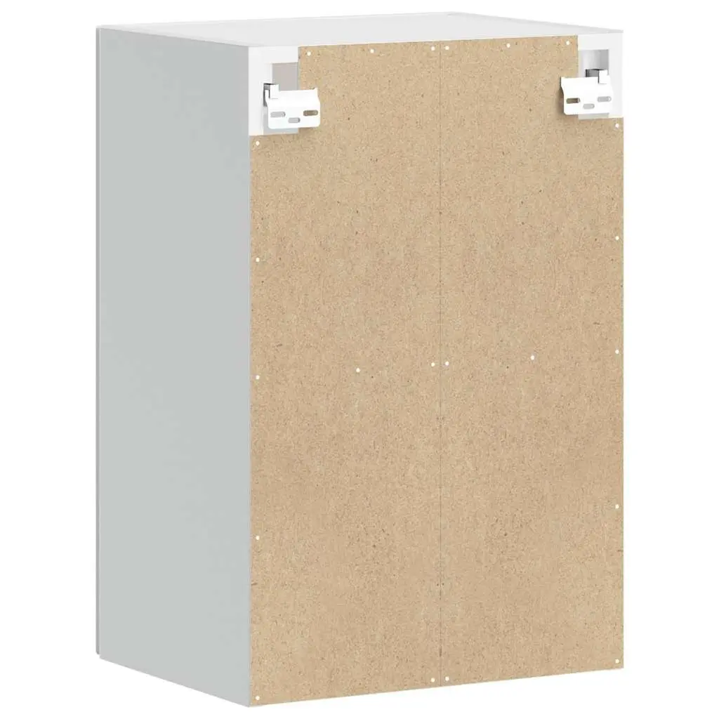 Kitchen Cabinet Wall-Mounted White Glass Door Storage Unit