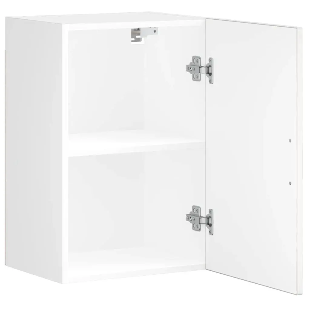 Kitchen Wall Cabinet White Engineered Wood Storage Cupboard Mounted