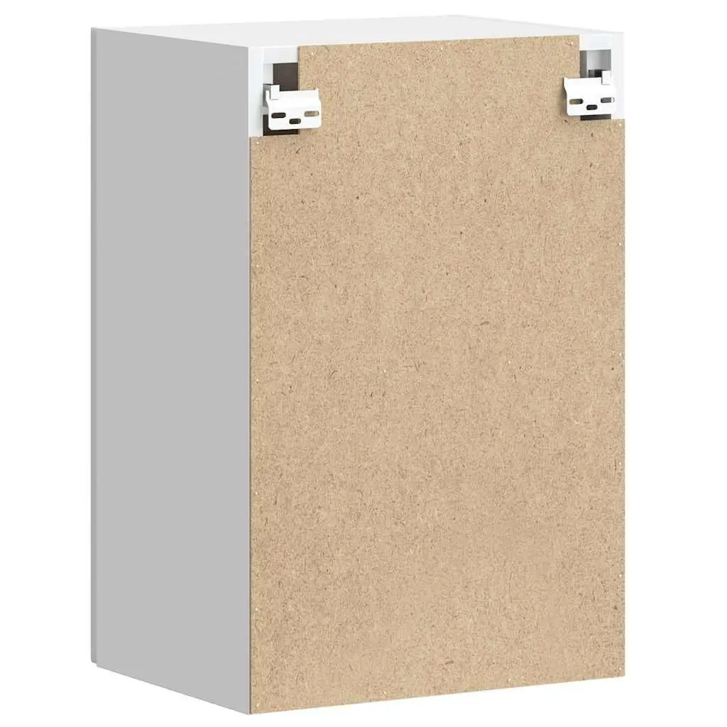 Kitchen Wall Cabinet White Engineered Wood Storage Cupboard Mounted