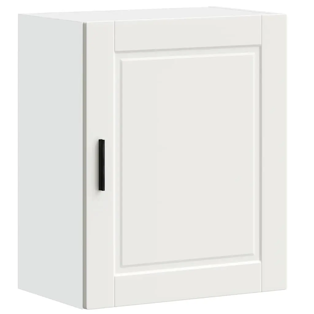 Kitchen Wall Cabinets 2 pcs White Engineered Wood Storage Cupboards Door Mounted