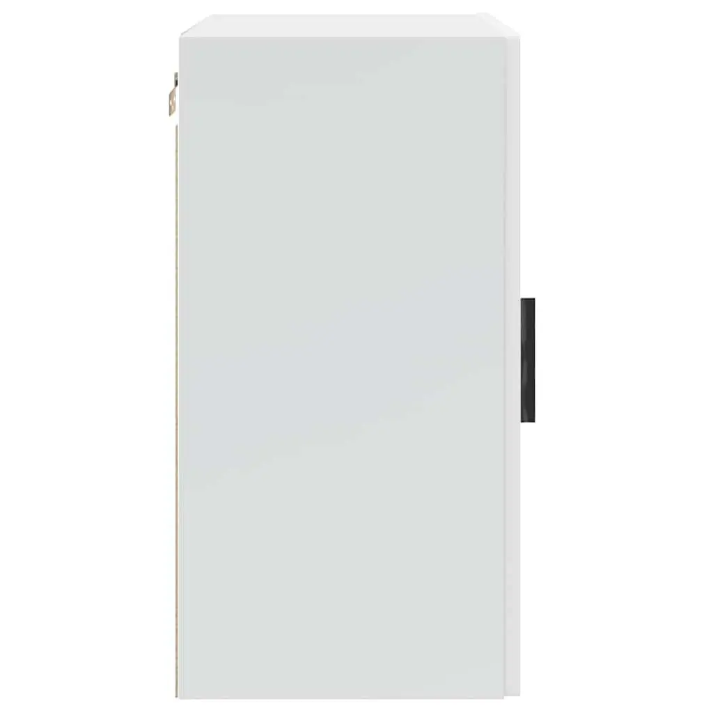 Kitchen Wall Cabinets 2 pcs White Engineered Wood Storage Cupboards Door Mounted