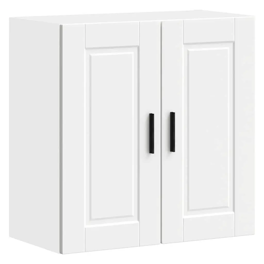Kitchen Wall Cabinet White Engineered Wood Storage Organiser Cupboard Unit