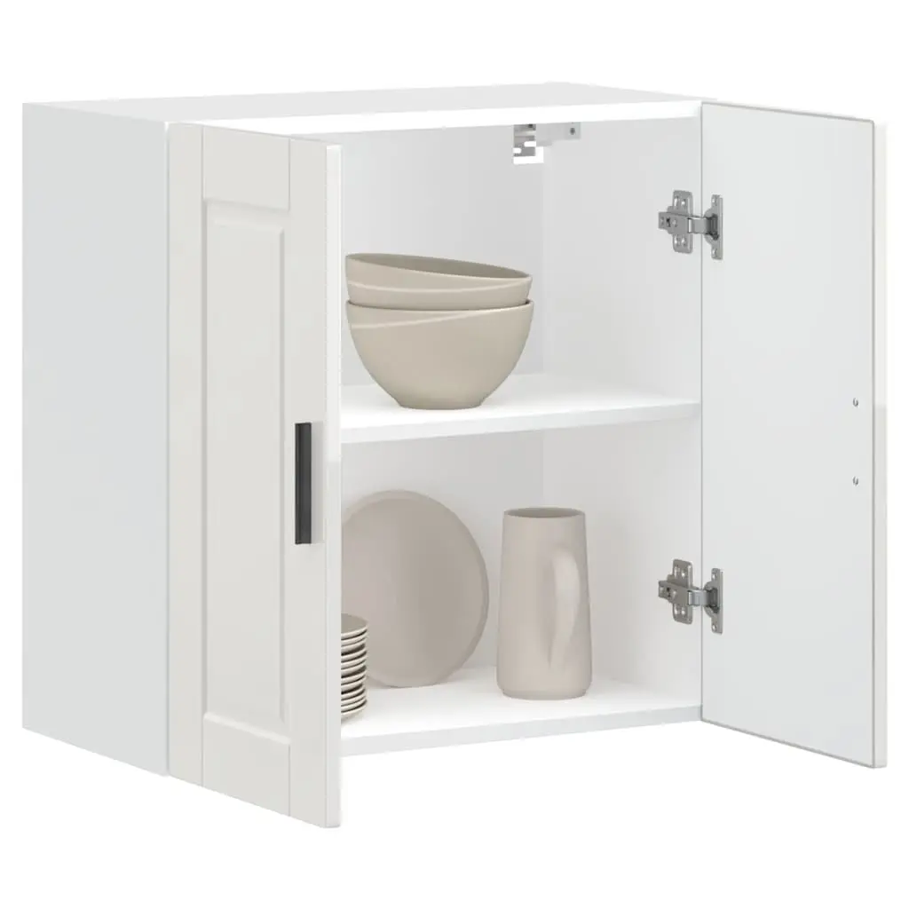 Kitchen Wall Cabinet White High Gloss Engineered Wood Storage Cupboard