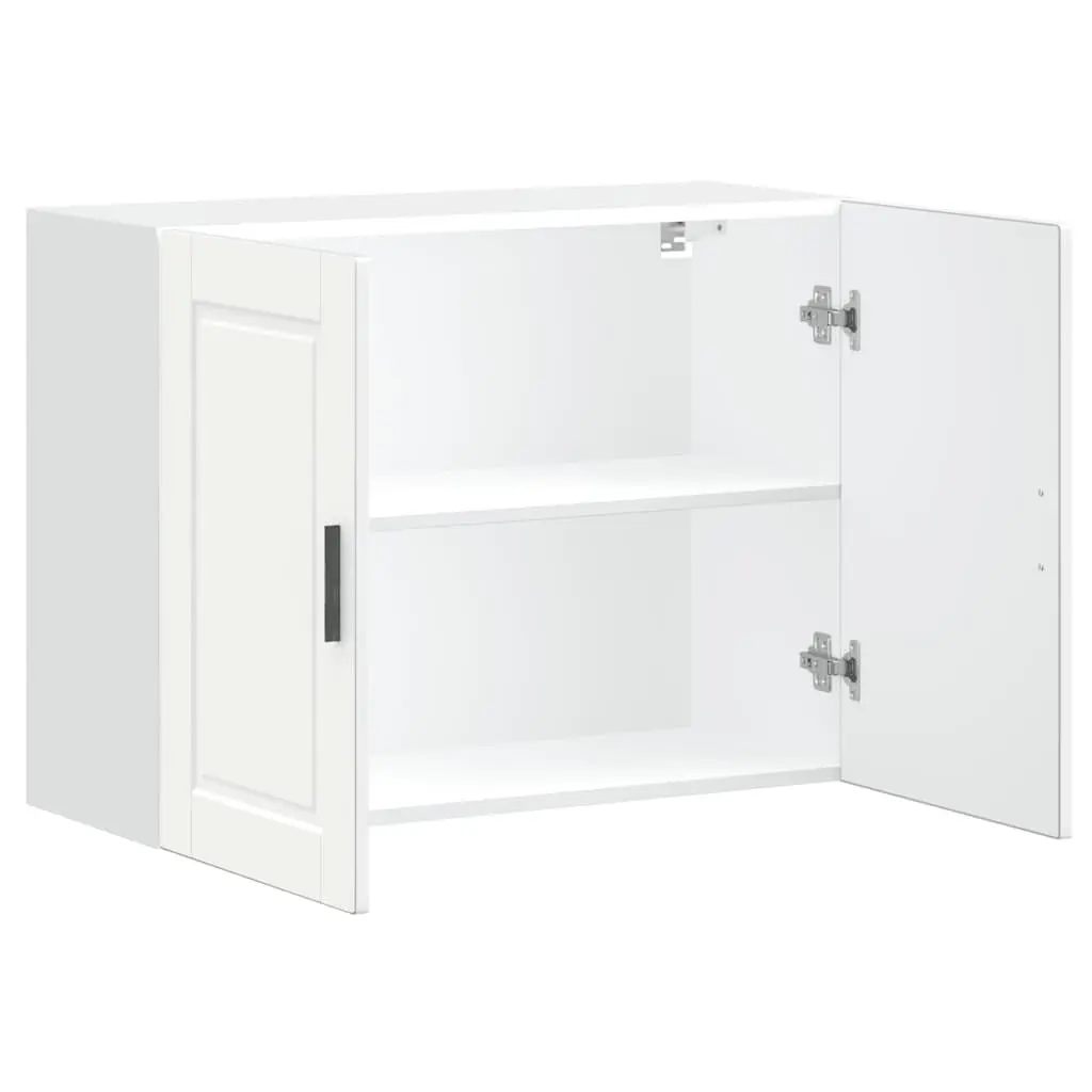 Kitchen Wall Cabinet White Engineered Wood Storage Cupboard