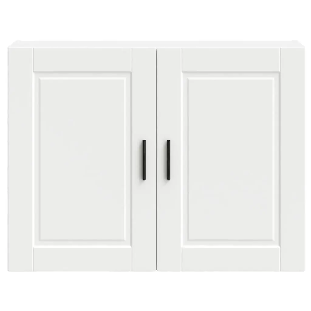 Kitchen Wall Cabinet White Engineered Wood Storage Cupboard