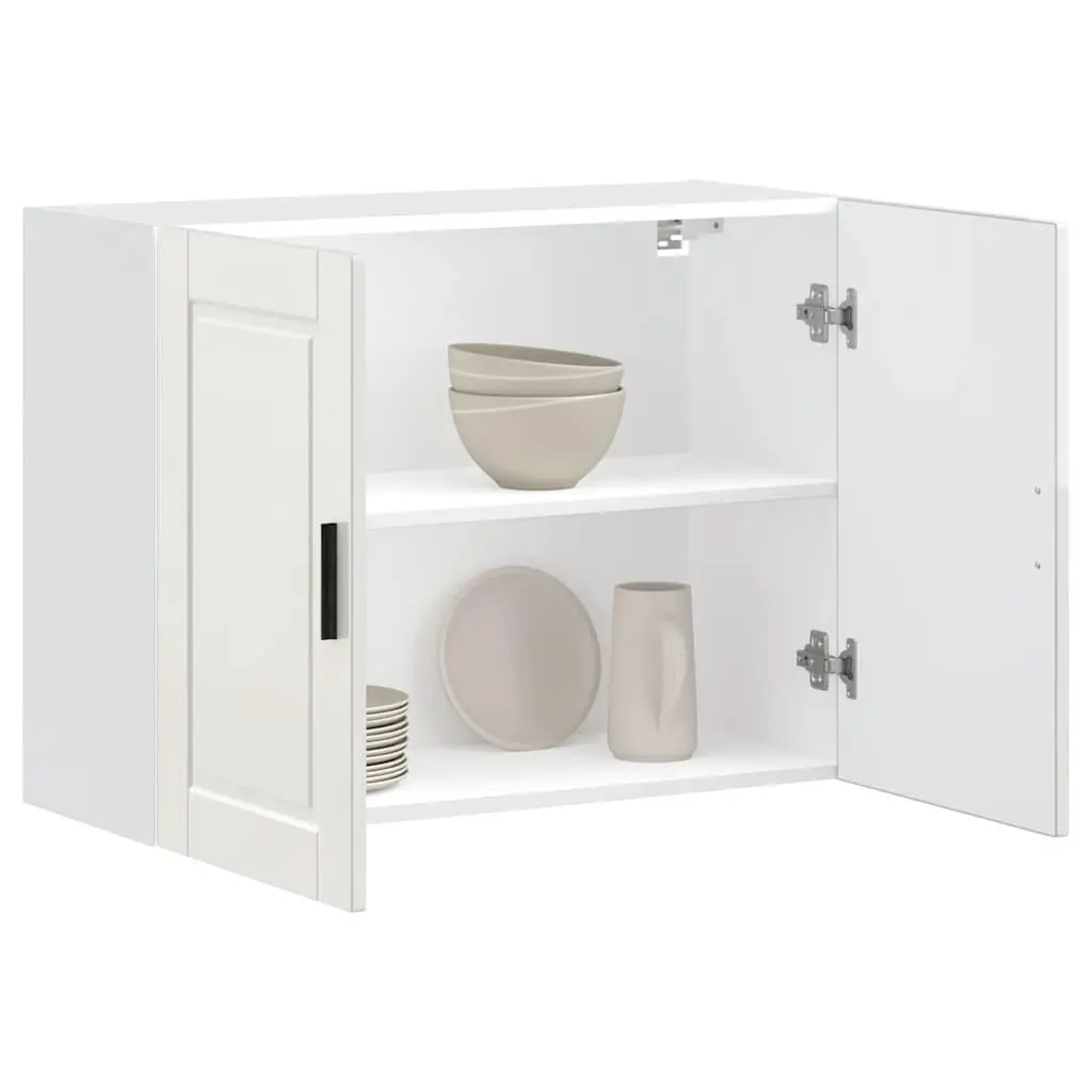 Engineered Wood Storage Cupboard White High Gloss Kitchen Wall Cabinet