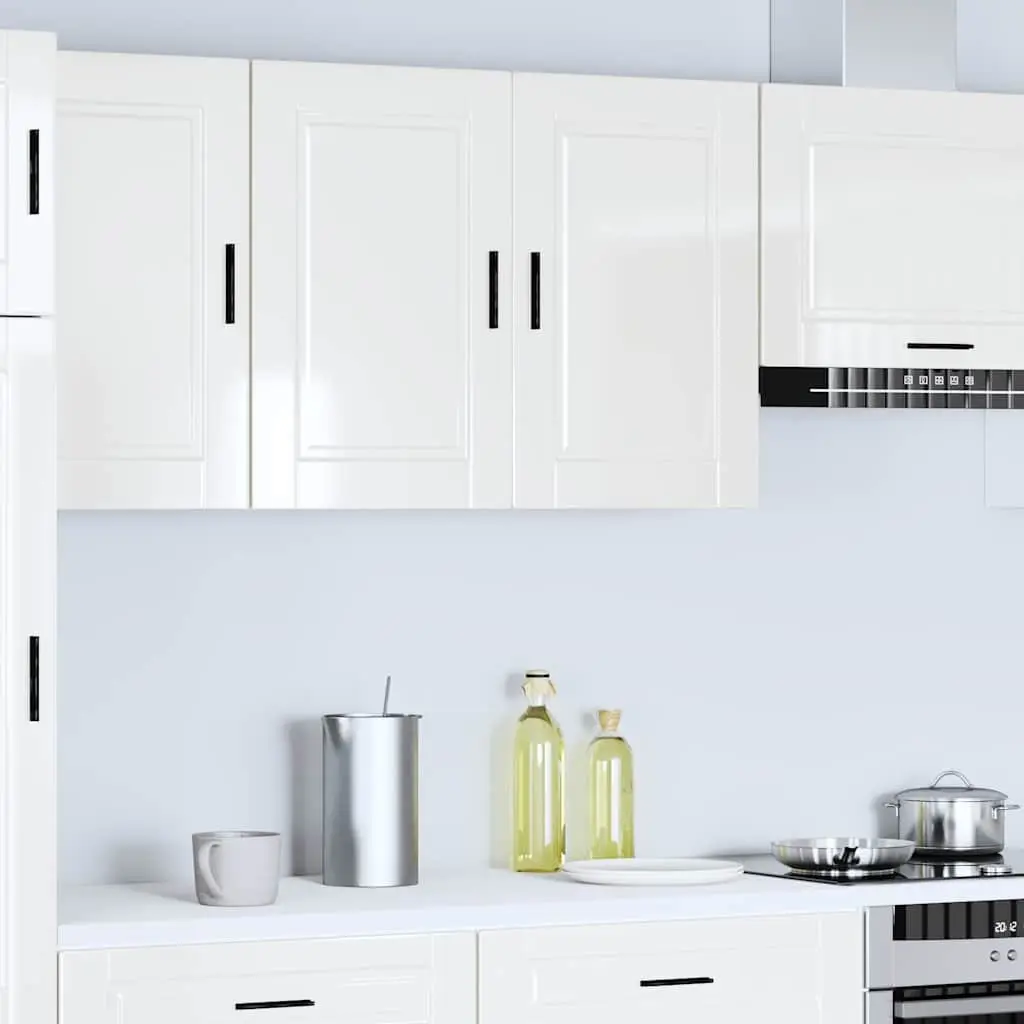 Engineered Wood Storage Cupboard White High Gloss Kitchen Wall Cabinet