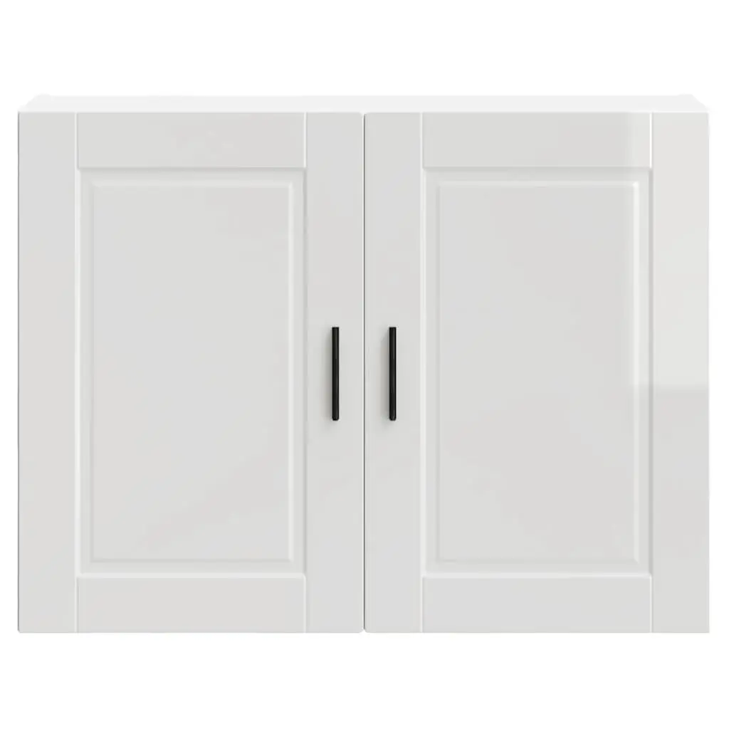 Engineered Wood Storage Cupboard White High Gloss Kitchen Wall Cabinet