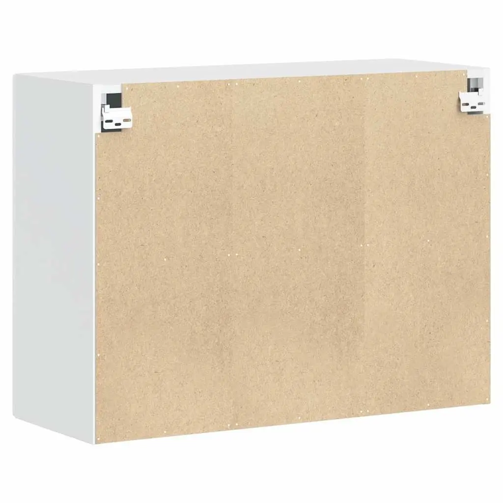 Engineered Wood Storage Cupboard White High Gloss Kitchen Wall Cabinet