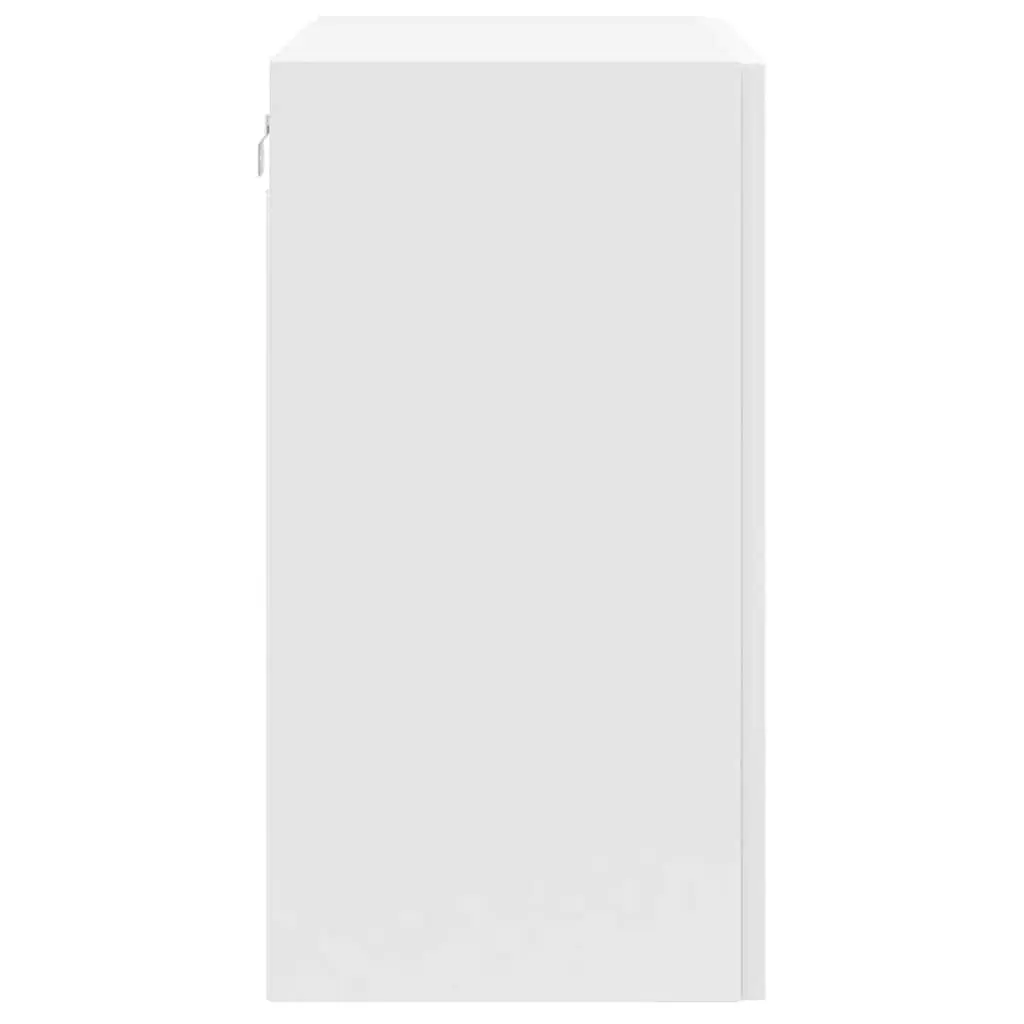 Engineered Wood Storage Cupboard White High Gloss Kitchen Wall Cabinet